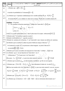 Examen national 2010-2 Bac SM-Session rattrapage
